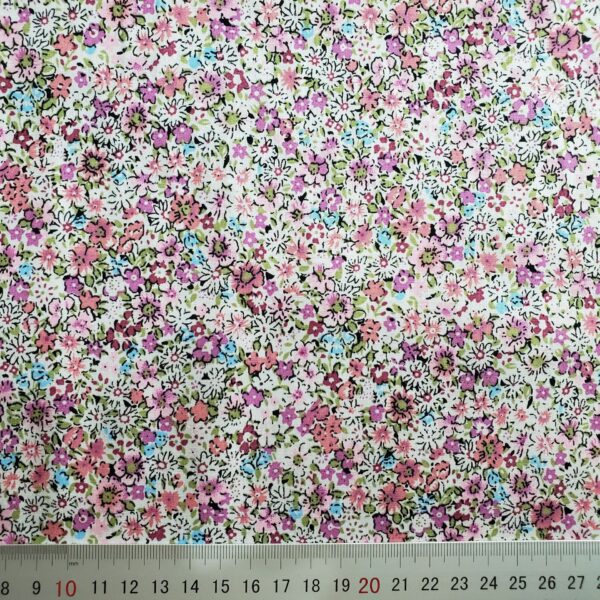 100% Cotton Poplin Floral Print Fabric