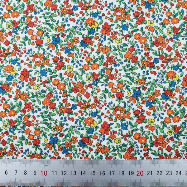 100% Cotton Printed Lawn Fabric — Fresh Floral Summer Material
