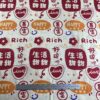100% Cotton Digital Printed Fabric — Red Lucky Chinese New Year Pattern