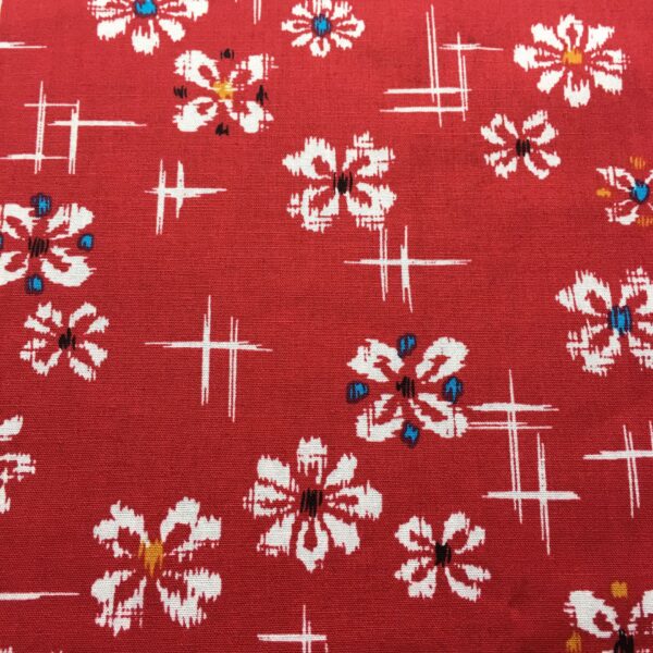 Cotton Poplin Printed Fabric — Lightweight Summer Wear & Scarf Material