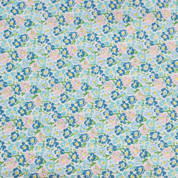 主图-06 Light Floral Cotton Poplin Fabric — Spring Summer Shirting & Dress Material