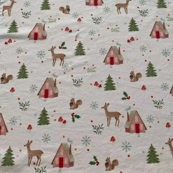 100% Cotton Christmas Digital Printed Fabric — DIY Holiday Sewing Cloth