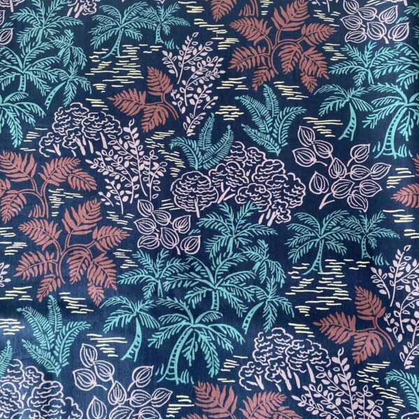 100% Cotton Poplin Printed Fabric — Lightweight Shirt & Shorts Cloth