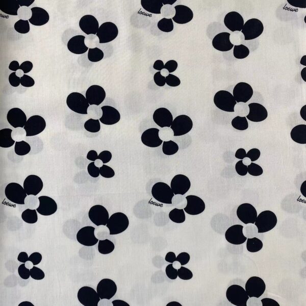 100% Cotton Poplin Printed Fabric — Butterfly Floral Fabric for Dresses & Shirts