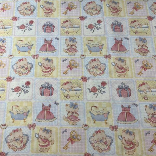 Tencel Rayon Digital Printed Fabric — Korean INS Cartoon Print for Pajamas & Homewear