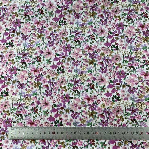 100% Cotton Reactive Printed Floral Fabric — DIY Shirt & Dress Material