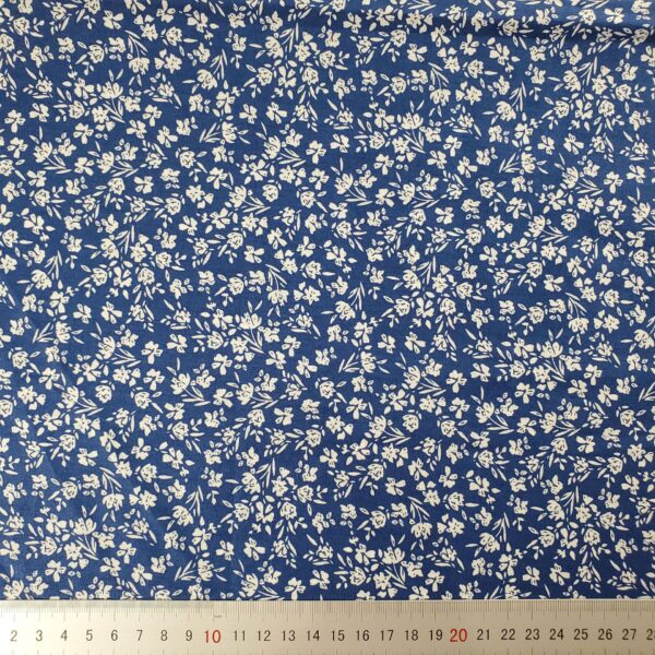 100% Cotton Poplin Floral Fabric — Lightweight Summer Print