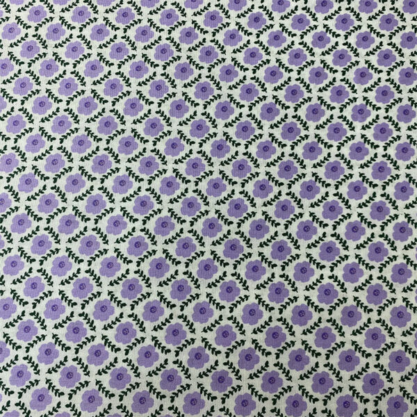 100% Cotton Floral Printed Fabric — Fresh Pastoral Poplin for Summer Wear