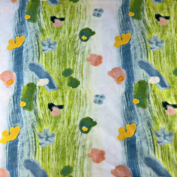 Gradient Cotton Digital Printed Poplin Fabric – Holiday Princess Dress Material