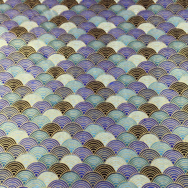 Gold Dust Floral Cotton Fabric – Shiny Printed Cloth for Stage Costumes & DIY Crafts