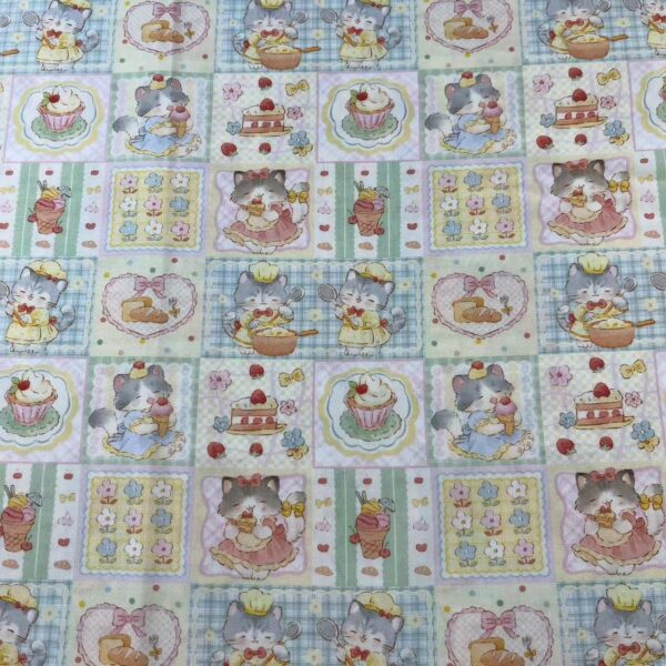 Tencel Rayon Digital Printed Fabric — Korean INS Cartoon Print for Pajamas & Homewear