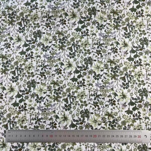100% Cotton Reactive Printed Floral Fabric — DIY Shirt & Dress Material
