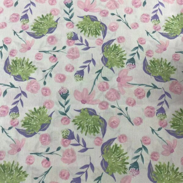 主图-07 Cotton Printed Poplin Fabric — Korean Pastoral Style Dress Material