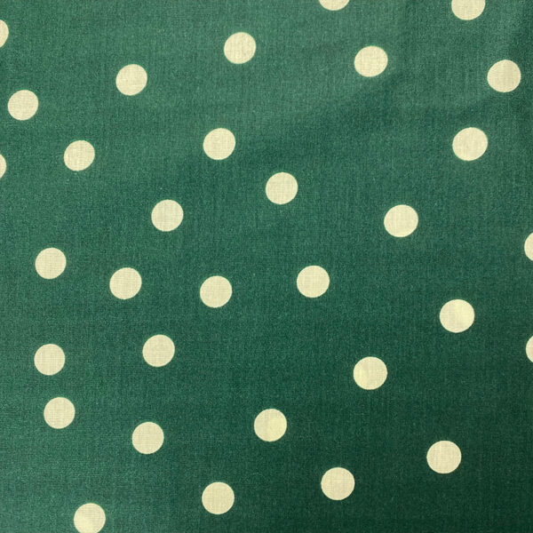 100% Cotton Printed Plain Weave Fabric — Polka Dot Design