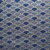 100% Cotton Gold Foil Printed Fabric — Retro Fan Pattern