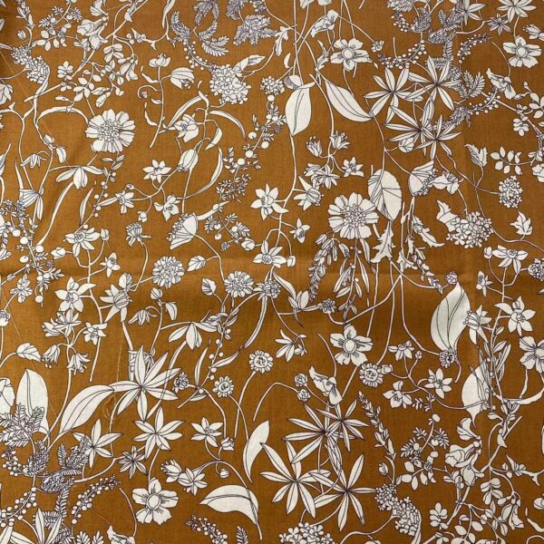 Cotton Poplin Printed Fabric — Vintage Pastoral Style for Kids & Adults