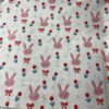 Cartoon Bunny Cotton Poplin Fabric — Soft Printed Fabric for Kidswear, Dresses & Anti-Mosquito Pants