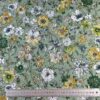 Pure Cotton Poplin Printed Fabric – Vintage Floral Craft Cloth