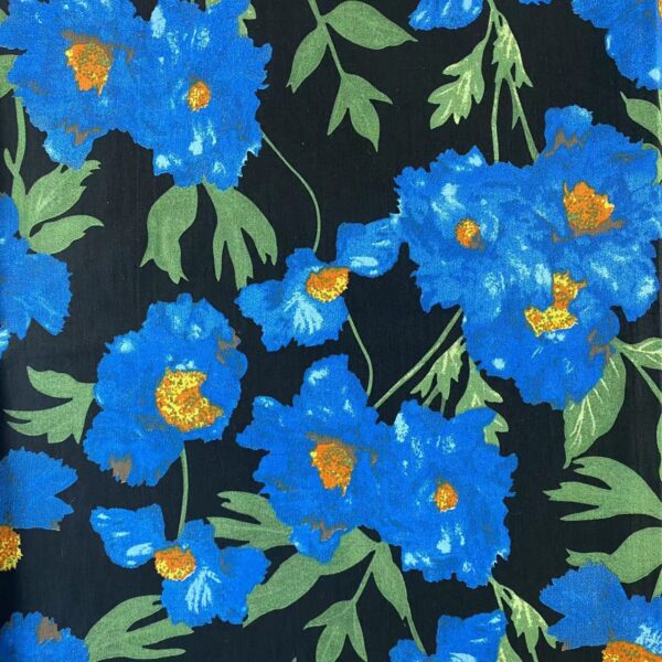 100% Cotton Plain Weave Printed Fabric — Elegant Dress Textile