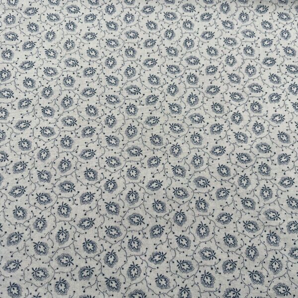 100% Cotton Reactive Printed Poplin Fabric — Country Floral Design for Summer Dresses & DIY Crafts