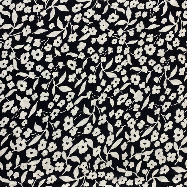 主图-08 100% Cotton Plain Weave Floral Printed Fabric — Summer Chic Poplin for Dresses