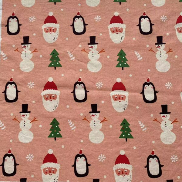 100% Cotton Digital Printed Fabric — Christmas DIY Craft Cloth