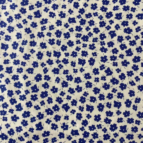 100% Cotton Small Floral Printed Poplin Fabric — Soft Dressmaking Material