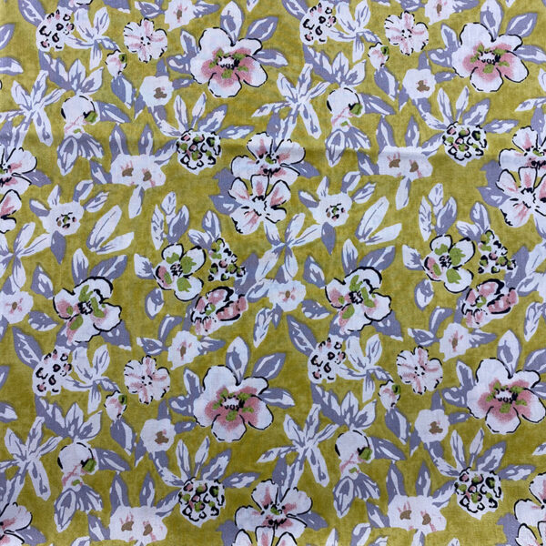 Pure Cotton Floral Poplin Fabric — Small Fresh Print for Kids Dress