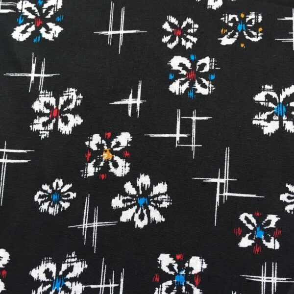 Cotton Poplin Printed Fabric — Lightweight Summer Wear & Scarf Material