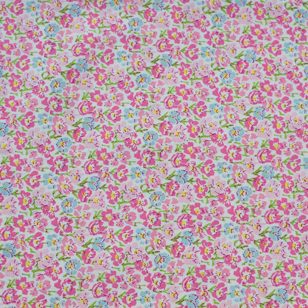 主图-08 Light Floral Cotton Poplin Fabric — Spring Summer Shirting & Dress Material