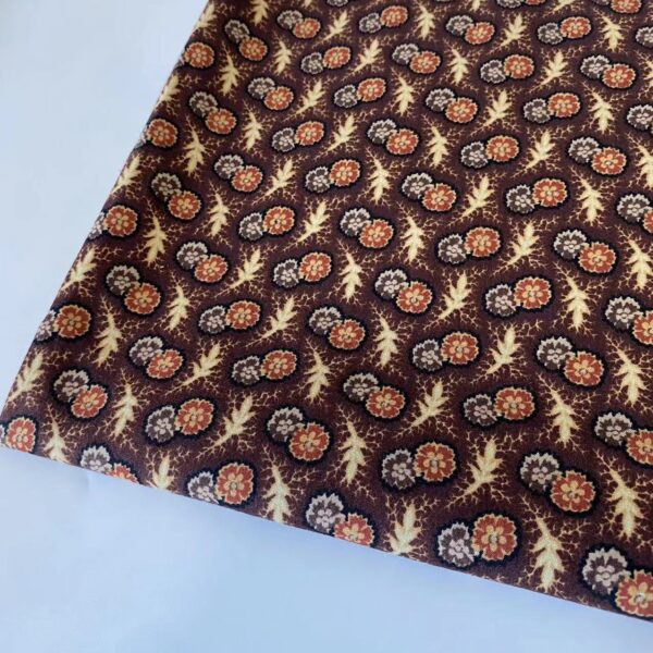 100% Cotton Printed Poplin Fabric — 40s High-Density Shirt Material