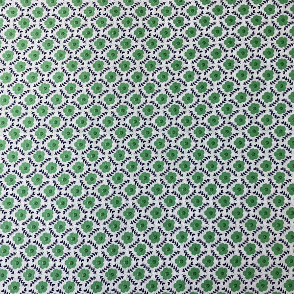 100% Cotton Floral Printed Fabric — Fresh Pastoral Poplin for Summer Wear