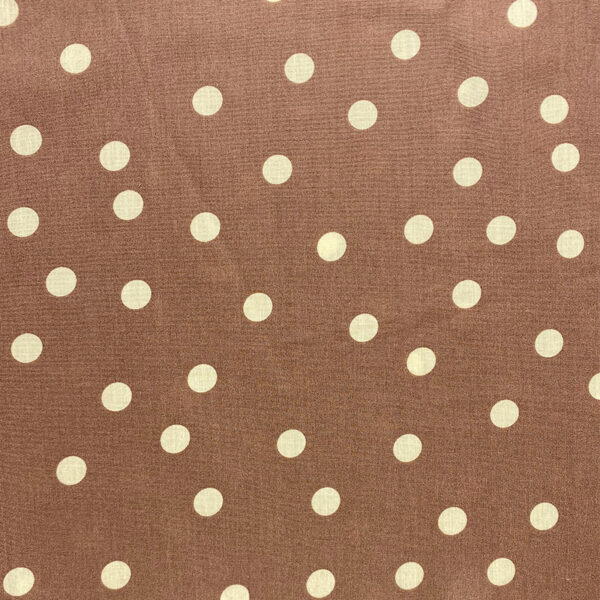 100% Cotton Printed Plain Weave Fabric — Polka Dot Design