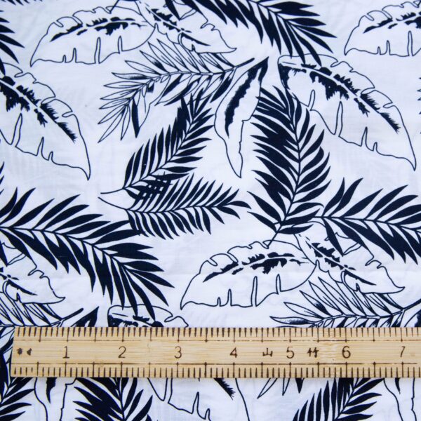 100% Cotton Printed Lawn Fabric — Summer Beach Floral Material