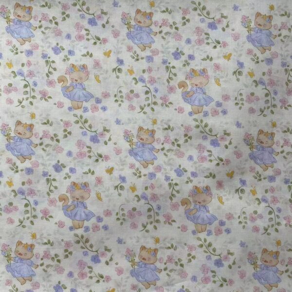 Cotton Digital Printed Fabric – Korean INS Cartoon Style DIY Kids Sewing Cloth