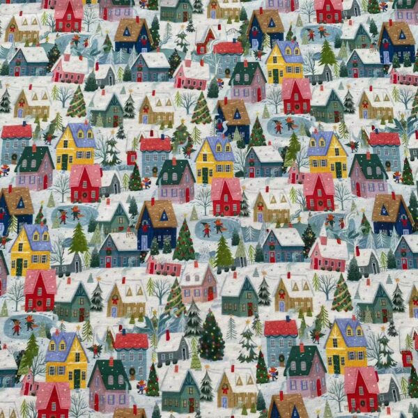 100% Cotton Christmas Digital Printed Fabric — DIY Holiday Sewing Cloth