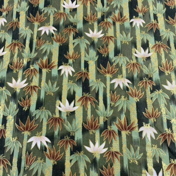 100% Cotton Japanese Gold Foil Fabric — Wafu Patchwork DIY Cloth