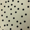 100% Cotton Printed Plain Weave Fabric — Polka Dot Design