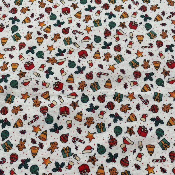 100% Cotton Christmas Digital Printed Fabric — DIY Holiday Sewing Cloth