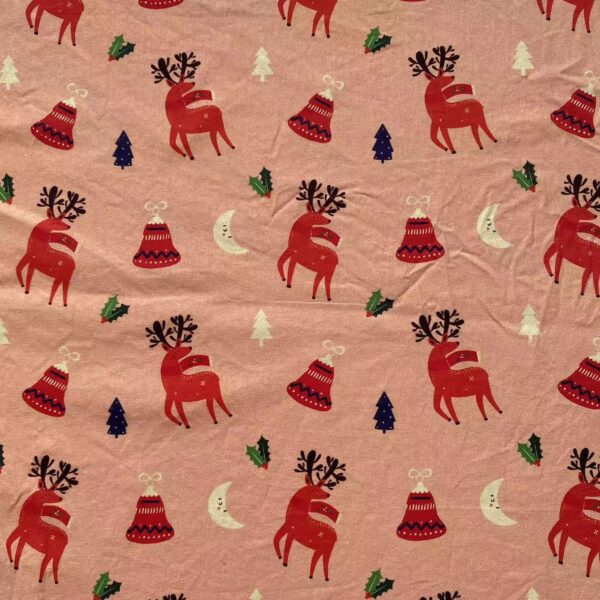 100% Cotton Digital Printed Fabric — Christmas DIY Craft Cloth