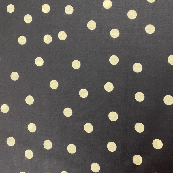 100% Cotton Printed Plain Weave Fabric — Polka Dot Design
