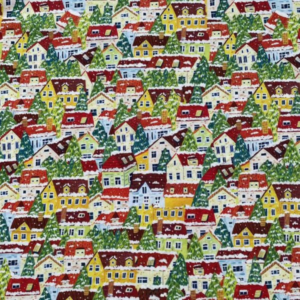 100% Cotton Christmas Digital Printed Fabric — DIY Holiday Sewing Cloth