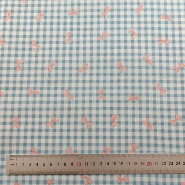 100% Cotton Digital Printed Plaid Fabric — Stylish & Soft for Apparel