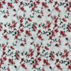SKU-01-白底 100% Cotton Reactive Printed Pastoral Floral Fabric — Soft, Breathable & Summer-Friendly