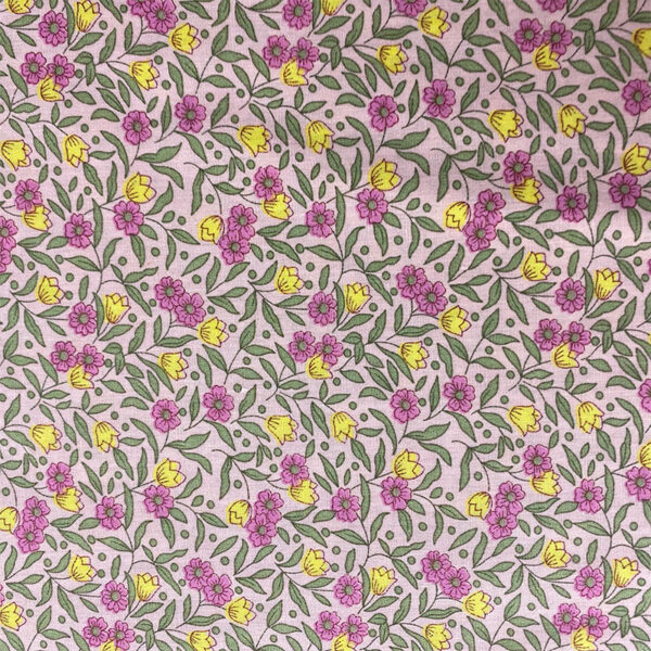 100% Cotton Poplin Floral Print Fabric — Lightweight & Breathable Comfort
