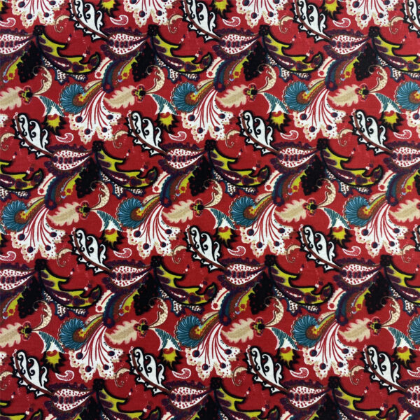 100% Cotton Brooch Print Reactive Fabric — Lightweight & Stylish