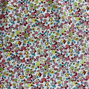 100% Cotton Fresh Floral Fabric — Lightweight & Breathable