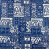 SKU-01-蓝色 100% Cotton Paisley Reactive Printed Poplin Fabric — Soft & Breathable