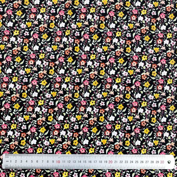100% Cotton Woven Floral Fabric — Lightweight & Breathable for Kidswear
