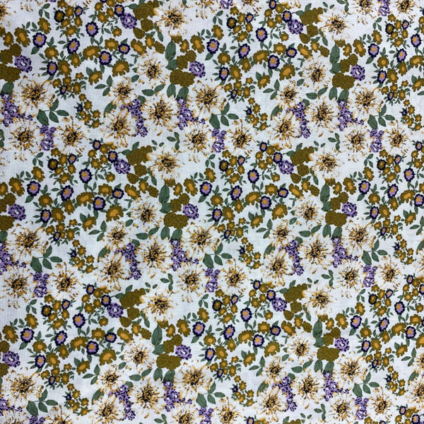 100% Cotton Jacquard Floral Reactive Printed Fabric — Soft & Breathable